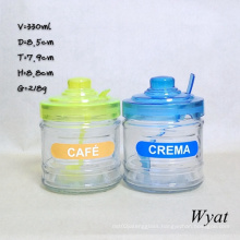 330ml Glass Ice-Cream Jar with Lid 12oz Glass Icecream Jar Glass Jar